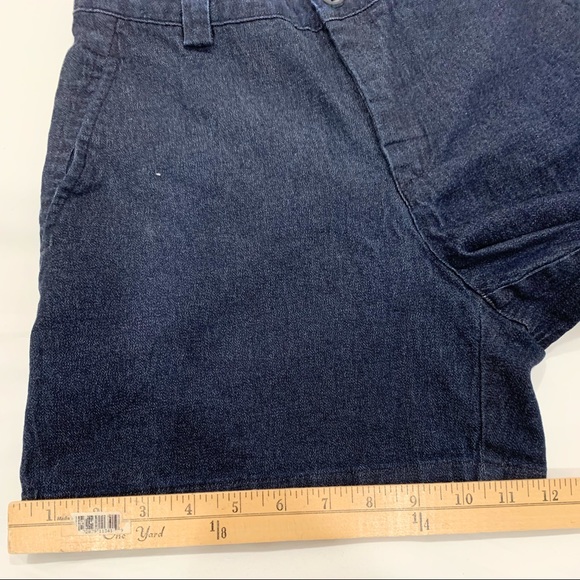 Dockers Blue Pleated Relaxed Denim Short size 6P - Picture 7 of 9